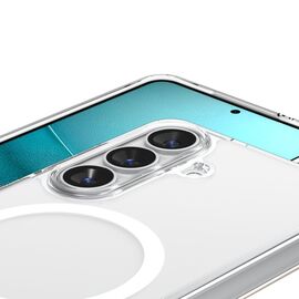 Spigen Ultra Hybrid Mag MagSafe Case for Samsung Galaxy S26 - Clear and White