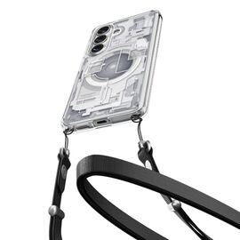 Spigen Ultra Hybrid Mag MagSafe Case for Samsung Galaxy S26+ Zero One - Clear and White