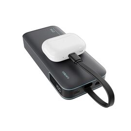 Cuktech LPB200N 40W 20000mAh Powerbank with Integrated Cable - Gray - Travel Chargers - Smartphone Chargers - Techbox