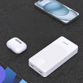 Dudao K10Pro Power Bank 2.4A 20000mAh 2 x USB-A - White | Techbox