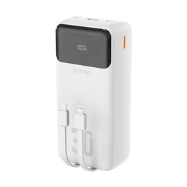 Dudao K15Max 30000mAh PD 22.5W Powerbank with USB-C and Lightning Cables - White | Techbox