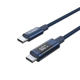 PD60W USB-C to USB-C Digital Display 1.2m Nylon Cable - blue