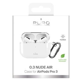 Puro 0.3 Nude Case for AirPods Pro 3 - Transparent | Techbox