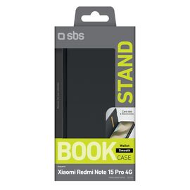 Wallet smooth for Xiaomi Redmi Note 15 Pro 4G, black - Uncategorized Cases (2) - Cases - Techbox