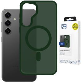 3mk Smoke MagCase for Samsung Galaxy S25 - Green-Translucent