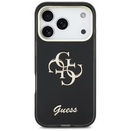 Guess IML 4G Script Metal case for iPhone 17 Pro - black