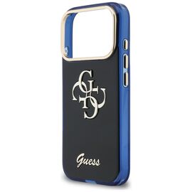 Guess IML 4G Script Metal Case for iPhone 17 Pro - Blue