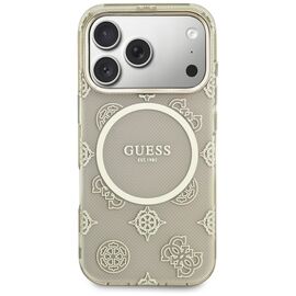 Guess IML Peony Dot MagSafe Case for iPhone 17 Pro - Beige