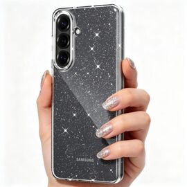 Tech-Protect FlexAir Case for Samsung Galaxy S26 - Clear and Glitter