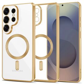 Tech-Protect MagFlex Case for Samsung Galaxy S26 Ultra - Transparent Gold