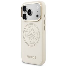 Guess Perforated 4G MagSafe Case for iPhone 17 Pro - Beige