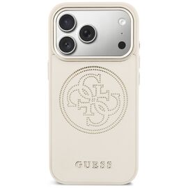 Guess Perforated 4G MagSafe Case for iPhone 17 Pro - Beige