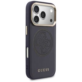 Guess Perforated 4G MagSafe case for iPhone 17 Pro - blue