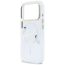 Karl Lagerfeld IML Choupettes Karl Script Logo MagSafe Case for iPhone 17 Pro - Clear