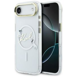 Karl Lagerfeld IML Choupettes Karl Script Logo MagSafe iPhone Air Case - Clear