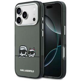Karl Lagerfeld IML Karl &amp; Choupette Peekaboo Logo MagSafe Case for iPhone 17 Pro Max - Black