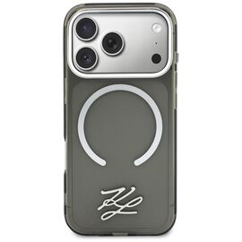 Karl Lagerfeld IML KL Script Logo MagSafe Case for iPhone 17 Pro - Black
