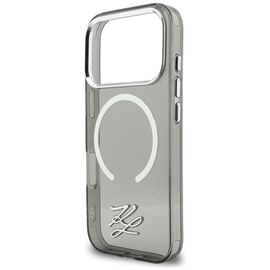 Karl Lagerfeld IML KL Script Logo MagSafe Case for iPhone 17 Pro Max - Black