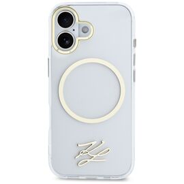 Karl Lagerfeld IML KL Script Logo MagSafe Case for iPhone 17 - Transparent