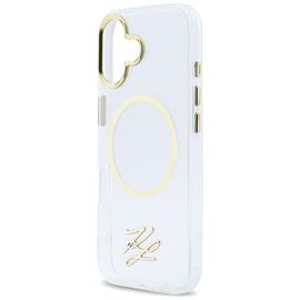 Karl Lagerfeld IML KL Script Logo MagSafe Case for iPhone 17 - Transparent