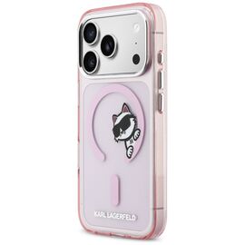 Karl Lagerfeld IML Peekaboo MagSafe Case for iPhone 17 Pro - Pink