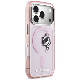 Karl Lagerfeld IML Peekaboo MagSafe Case for iPhone 17 Pro - Pink