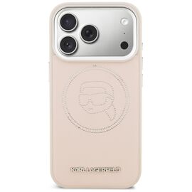 Karl Lagerfeld K Head Point Logo MagSafe Case for iPhone 17 Pro Max - Pink