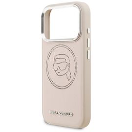 Karl Lagerfeld K Head Point Logo MagSafe Case for iPhone 17 Pro - Pink