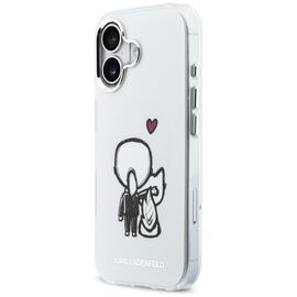 Karl Lagerfeld Karl &amp; Choupette Back MagSafe Case for iPhone 17 - Clear