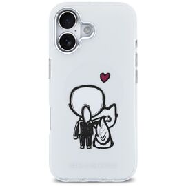 Karl Lagerfeld Karl &amp; Choupette Back MagSafe Case for iPhone 17 - Clear
