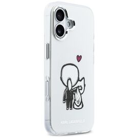 Karl Lagerfeld Karl &amp; Choupette Back MagSafe Case for iPhone 17 - Clear