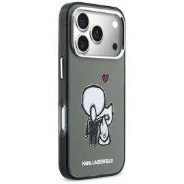 Karl Lagerfeld Karl &amp; Choupette Back MagSafe Case for iPhone 17 Pro - Black