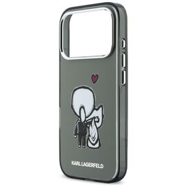Karl Lagerfeld Karl &amp; Choupette Back MagSafe Case for iPhone 17 Pro - Black