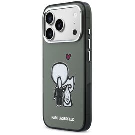 Karl Lagerfeld Karl &amp; Choupette Back MagSafe Case for iPhone 17 Pro Max - Black