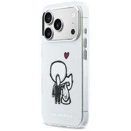 Karl Lagerfeld Karl &amp; Choupette Back MagSafe Case for iPhone 17 Pro Max - Clear