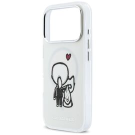 Karl Lagerfeld Karl &amp; Choupette Back MagSafe Case for iPhone 17 Pro Max - Clear