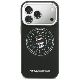 Karl Lagerfeld Point &amp; Choupette Sketch MagSafe Case for iPhone 17 Pro - Black