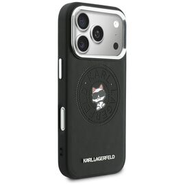 Karl Lagerfeld Point &amp; Choupette Sketch MagSafe Case for iPhone 17 Pro Max - Black