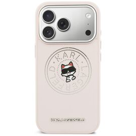 Karl Lagerfeld Point &amp; Choupette Sketch MagSafe Case for iPhone 17 Pro Max - Pink
