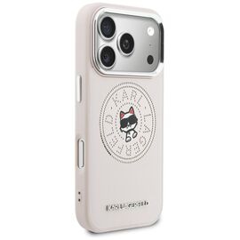 Karl Lagerfeld Point &amp; Choupette Sketch MagSafe Case for iPhone 17 Pro Max - Pink