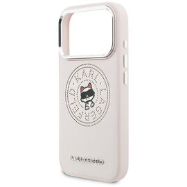 Karl Lagerfeld Point &amp; Choupette Sketch MagSafe Case for iPhone 17 Pro - Pink