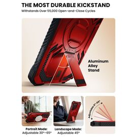 Supcase ArmorBox Mag MagSafe Case for Samsung Galaxy S26 Ultra - Red and Black