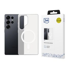 3mk Smoke MagCase for Samsung Galaxy S25 Ultra - White-Translucent