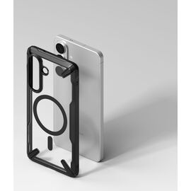 Ringke Fusion X Magnetic MagSafe Case for Samsung Galaxy S26+ - Clear Black
