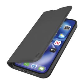 SBS Wallet Smooth Case for iPhone 16e / 17e with Flip - Black | Techbox