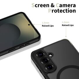 Tech-Protect BasicMag MagSafe Case for Samsung Galaxy S26 - Transparent Black