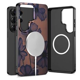 Tech-Protect Lamano MagSafe Case for Samsung Galaxy S26 Ultra - Brown and Purple