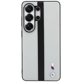BMW Perforated Stripe Logo MagSafe Case for Samsung Galaxy S26 Ultra - Gray