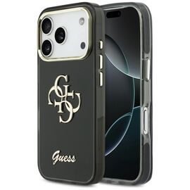 Guess IML 4G Script Metal case for iPhone 17 Pro Max - black