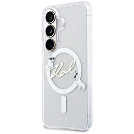 Karl Lagerfeld IML KC Script MagSafe Case for Samsung Galaxy S26 - Transparent